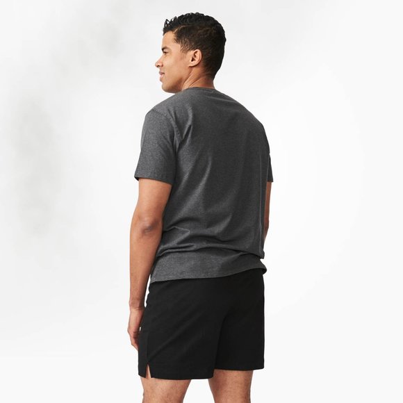 (2/$50) NWT Maggie's Organics unisex jersey shorts in black - Picture 2 of 4